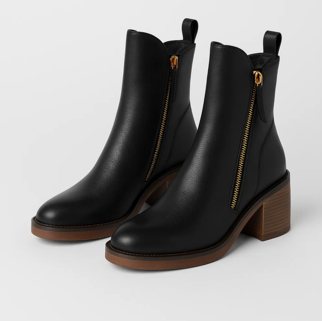 Arvella™ | Classic Leather Ankle Boots