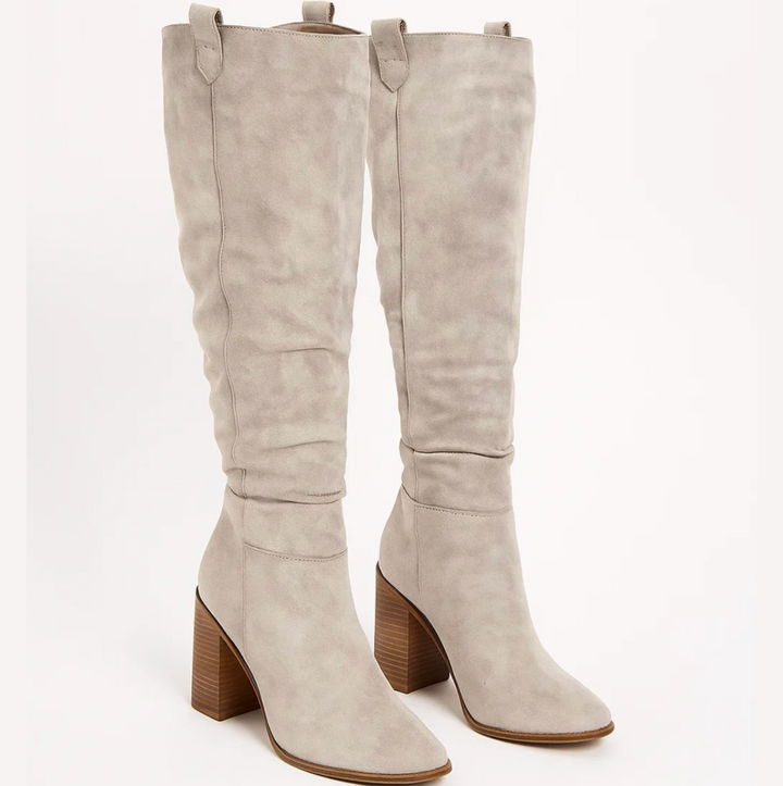 Dorelle™ | Block Heel Suede Boots