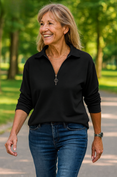 Juliette | Soft-Touch Half-Zip Jumper