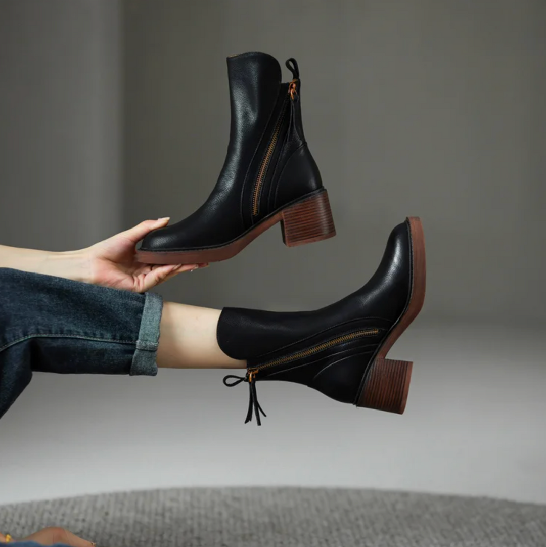 Arvella™ | Classic Leather Ankle Boots