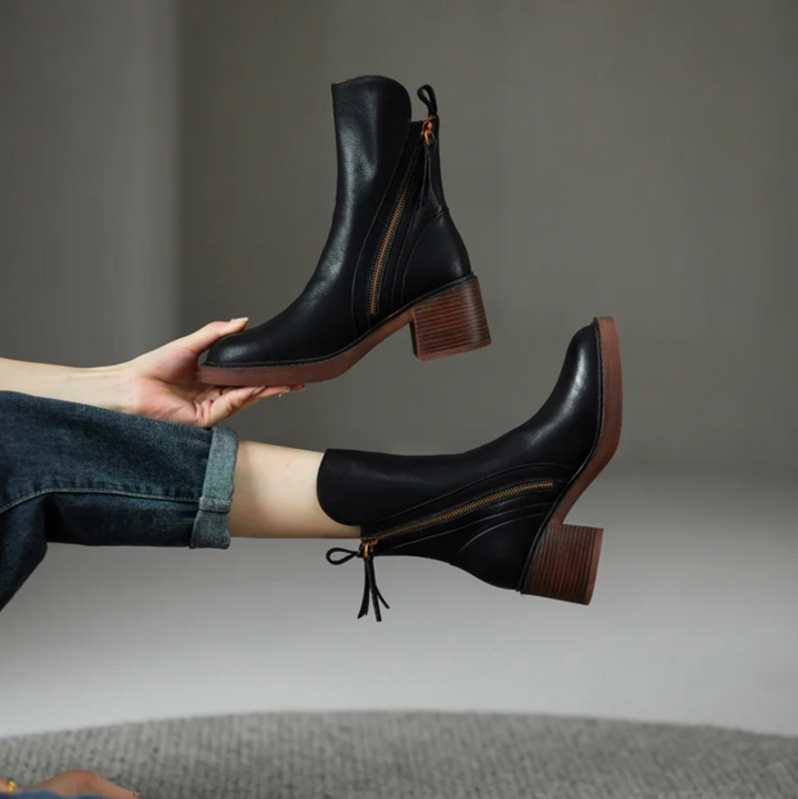 Arvella™ | Classic Leather Ankle Boots