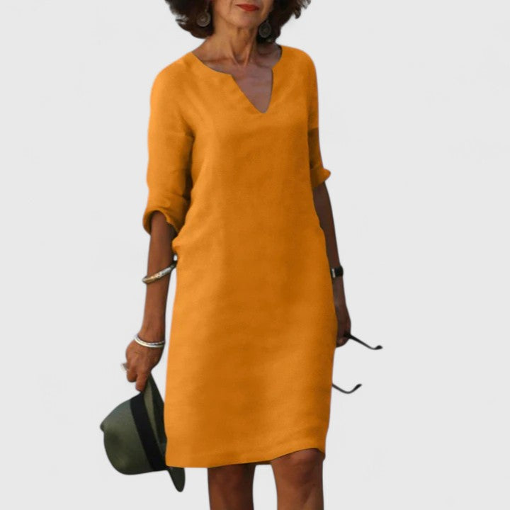 Amara | Comfortable V-Neck Dress