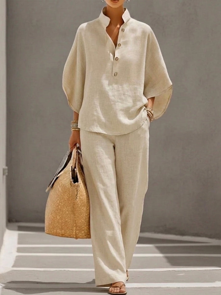 Evelyn | Elegant Linen Comfort Set