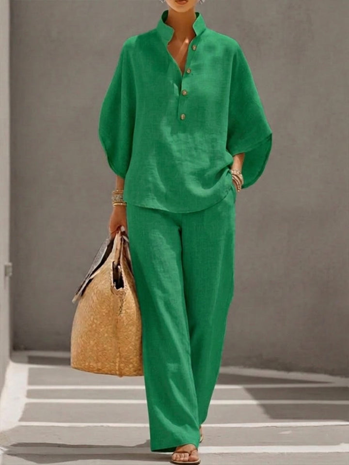 Evelyn | Elegant Linen Comfort Set