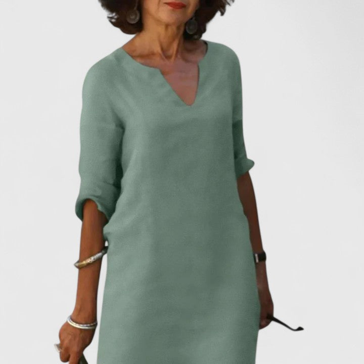Amara | Comfortable V-Neck Dress